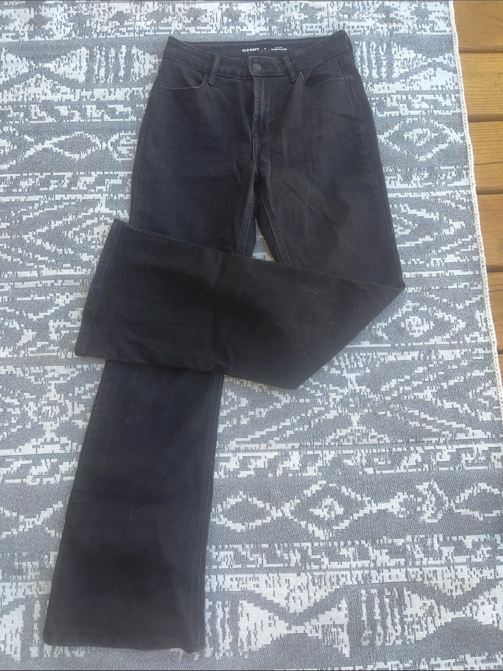 Old Navy Women's Black Flare Jeans